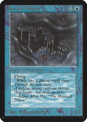 Phantom Monster card from Alpha Edition