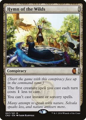 Hymn of the Wilds card from Conspiracy: Take the Crown