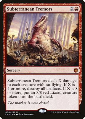 Subterranean Tremors card from Conspiracy: Take the Crown