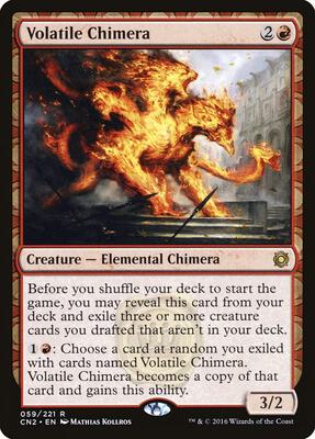 Volatile Chimera card from Conspiracy: Take the Crown