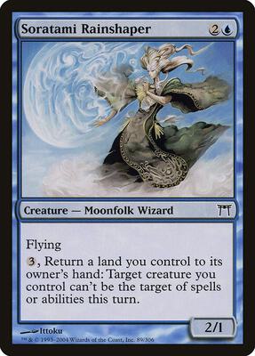 Soratami Rainshaper card from Champions of Kamigawa