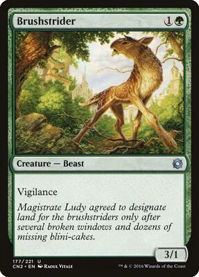 Brushstrider card from Conspiracy: Take the Crown