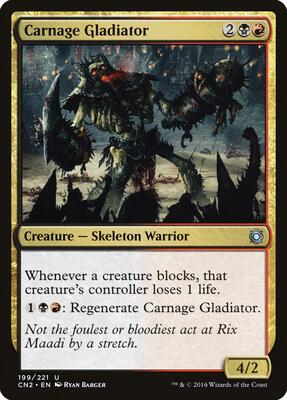 Carnage Gladiator card from Conspiracy: Take the Crown