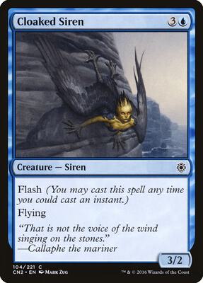 Cloaked Siren card from Conspiracy: Take the Crown