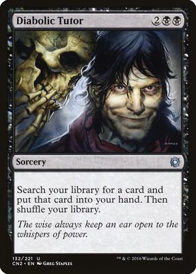 Diabolic Tutor card from Conspiracy: Take the Crown