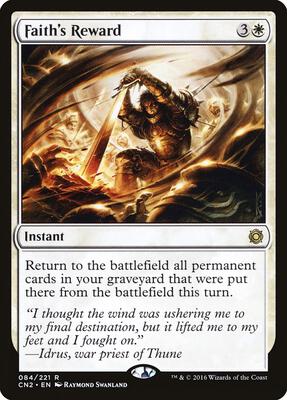 Faith's Reward card from Conspiracy: Take the Crown