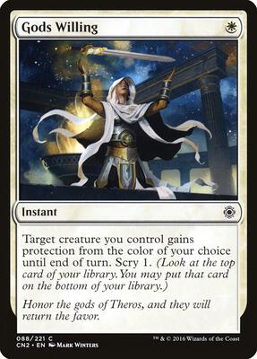 Gods Willing card from Conspiracy: Take the Crown