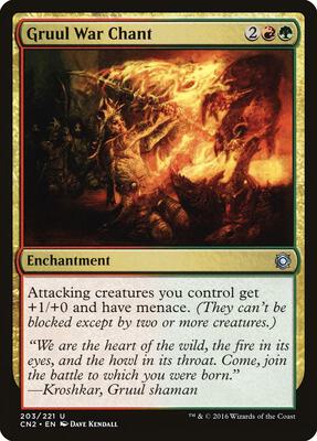 Gruul War Chant card from Conspiracy: Take the Crown