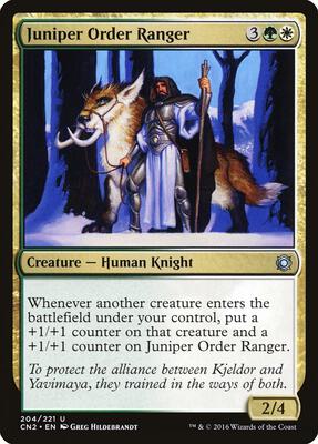 Juniper Order Ranger card from Conspiracy: Take the Crown