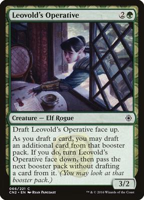Leovold's Operative card from Conspiracy: Take the Crown