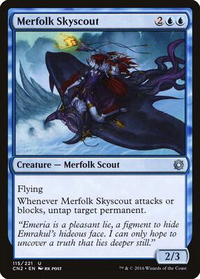 Merfolk Skyscout card from Conspiracy: Take the Crown