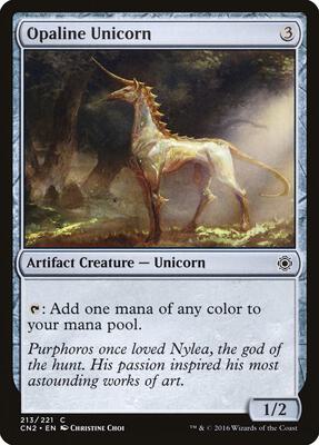Opaline Unicorn card from Conspiracy: Take the Crown