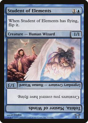Student of Elements // Tobita, Master of Winds card from Champions of Kamigawa
