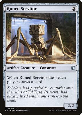 Runed Servitor card from Conspiracy: Take the Crown