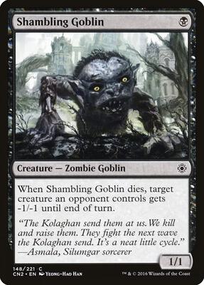 Shambling Goblin card from Conspiracy: Take the Crown