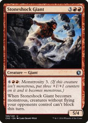 Stoneshock Giant card from Conspiracy: Take the Crown