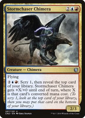 Stormchaser Chimera card from Conspiracy: Take the Crown