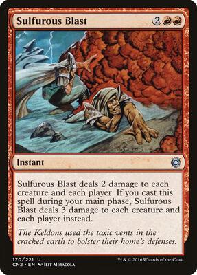 Sulfurous Blast card from Conspiracy: Take the Crown