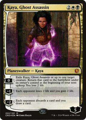 Kaya, Ghost Assassin (Alternate Art Foil) card from Conspiracy: Take the Crown