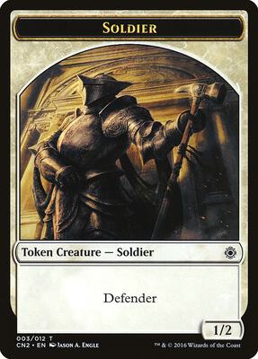 Soldier Token (003) card from Conspiracy: Take the Crown