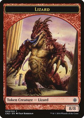 Lizard Token card from Conspiracy: Take the Crown