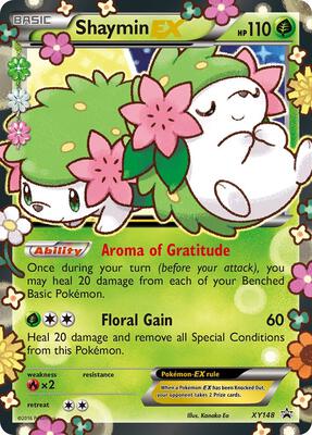 Shaymin EX card from XY Promos