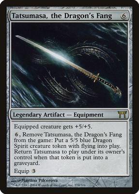 Tatsumasa, the Dragon's Fang card from Champions of Kamigawa