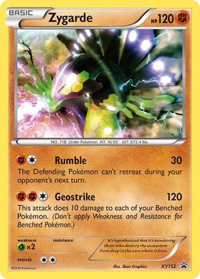 Zygarde card from XY Promos
