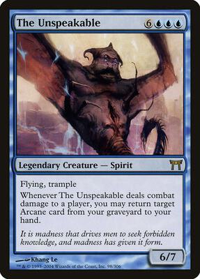 The Unspeakable card from Champions of Kamigawa