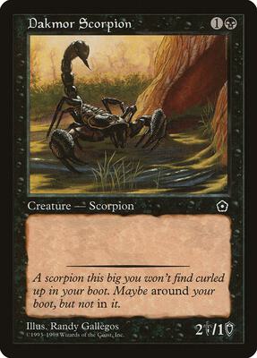 Dakmor Scorpion card from Portal Second Age