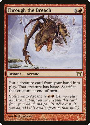 Through the Breach card from Champions of Kamigawa