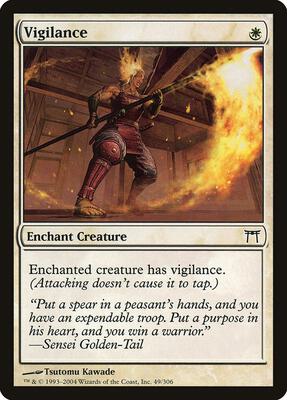 Vigilance card from Champions of Kamigawa