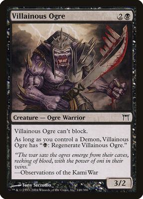 Villainous Ogre card from Champions of Kamigawa