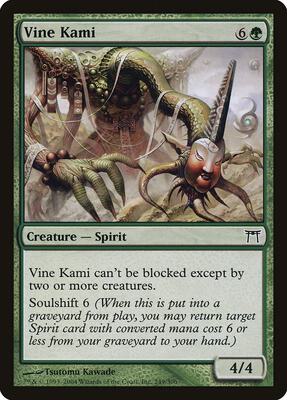 Vine Kami card from Champions of Kamigawa