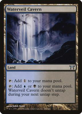 Waterveil Cavern card from Champions of Kamigawa