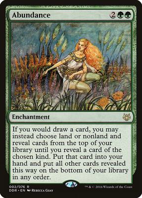 Abundance card from Duel Decks: Nissa vs. Ob Nixilis