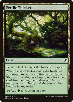 Fertile Thicket card from Duel Decks: Nissa vs. Ob Nixilis
