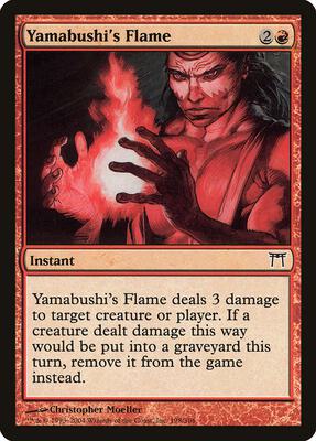 Yamabushi's Flame card from Champions of Kamigawa