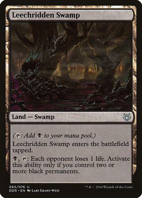 Leechridden Swamp card from Duel Decks: Nissa vs. Ob Nixilis