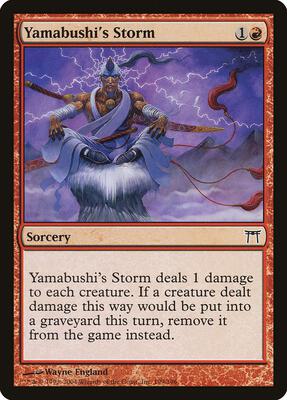 Yamabushi's Storm card from Champions of Kamigawa