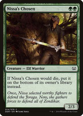 Nissa's Chosen card from Duel Decks: Nissa vs. Ob Nixilis