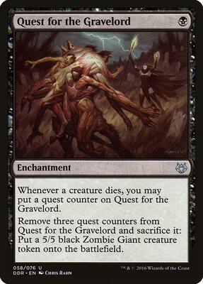 Quest for the Gravelord card from Duel Decks: Nissa vs. Ob Nixilis