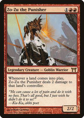 Zo-Zu the Punisher card from Champions of Kamigawa