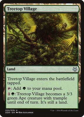Treetop Village card from Duel Decks: Nissa vs. Ob Nixilis