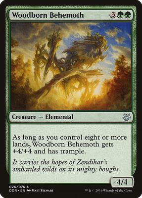 Woodborn Behemoth card from Duel Decks: Nissa vs. Ob Nixilis
