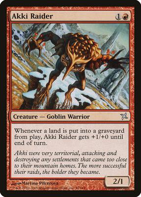 Akki Raider card from Betrayers of Kamigawa
