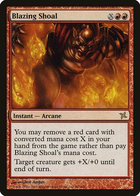 Blazing Shoal card from Betrayers of Kamigawa