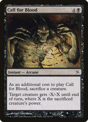 Call for Blood card from Betrayers of Kamigawa