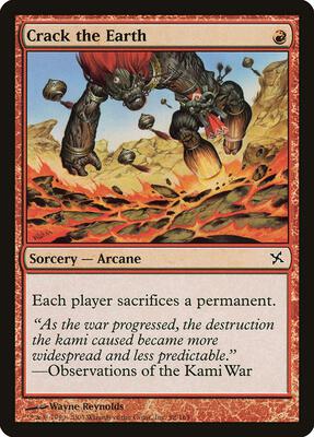 Crack the Earth card from Betrayers of Kamigawa