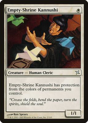 Empty-Shrine Kannushi card from Betrayers of Kamigawa